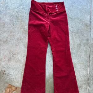 New With Tags Forever 21 Burgundy Corduroy Flare Pants